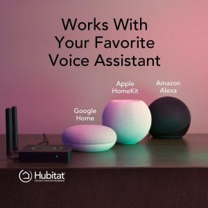 Hubitat Elevation Home Automation Hub (Model C-8) Compatible with Alexa, Apple HomeKit, Google Home, Zigbee, Z-Wave, Lutron Black