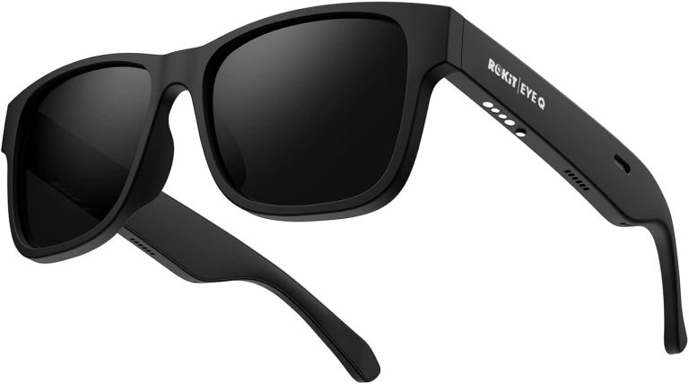 ROKIT Smart Glasses,Blue Light&Polarized Lenses,Open Ear Bluetooth Sunglasses Voice Assistant Compatible,Audio Sunglasses