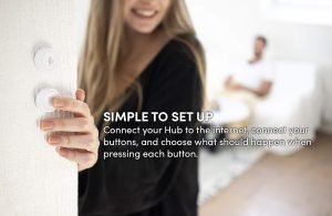 Flic 2 Smart button - Trigger Alexa & Apple HomeKit - Starter kit 3 x Flic 2 buttons + 1 x Flic Hub LR - Smart Home Control - Works with Hue, LIFX, IFTTT, IKEA Trådri, Sonos, Spotify and much more…