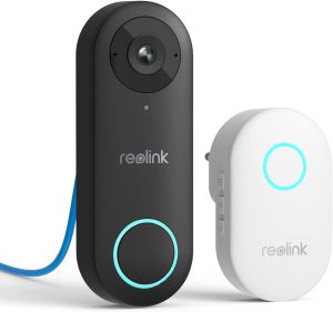 REOLINK Video Doorbell PoE Camera – 180 Degree Diagonal, 5MP IP Security Camera Outdoor with Chime, 2-Way Talk, Plug & Play, Secured Local Storage, No Monthly Fee