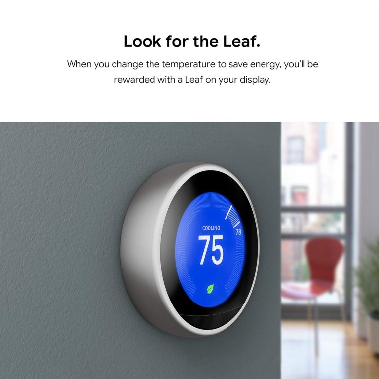 Google Nest Learning Thermostat – Programmable Smart Thermostat for Home – 3rd Generation- Works with Alexa – Black