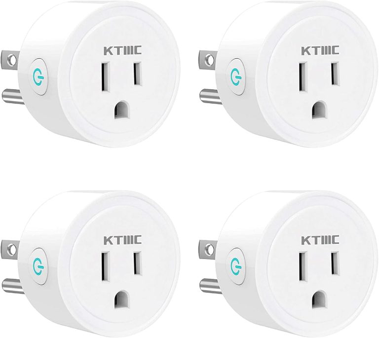 Smart plug 4 Packs, KTMC Mini Wifi Outlet Compatible with Alexa, Google Home, No Hub Required, Remote Control Your Home Appliances from Anywhere, ETL Certified