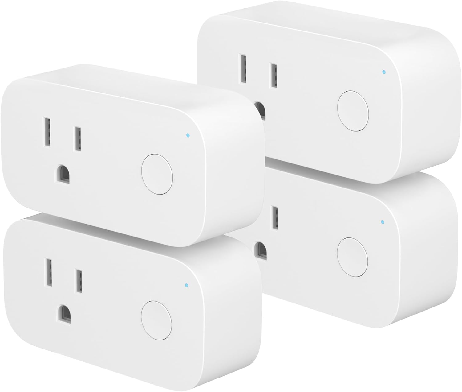BN-LINK WiFi Heavy Duty Smart Plug Outlet, No Hub Required with Timer Function, White, Compatible with Alexa and Google Assistant, 2.4 Ghz Network Only (2 Pack)