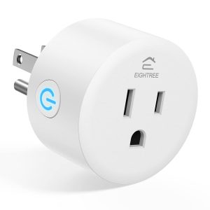 Smart Plugs That Work with Alexa, Smart Life Wi-Fi Outlet Compatible with Alexa, Google Home & Smartthings, Smart Socket with Remote Control & Timer Function, 2.4Ghz WiFi Only (Mini Plug 1 Pack)