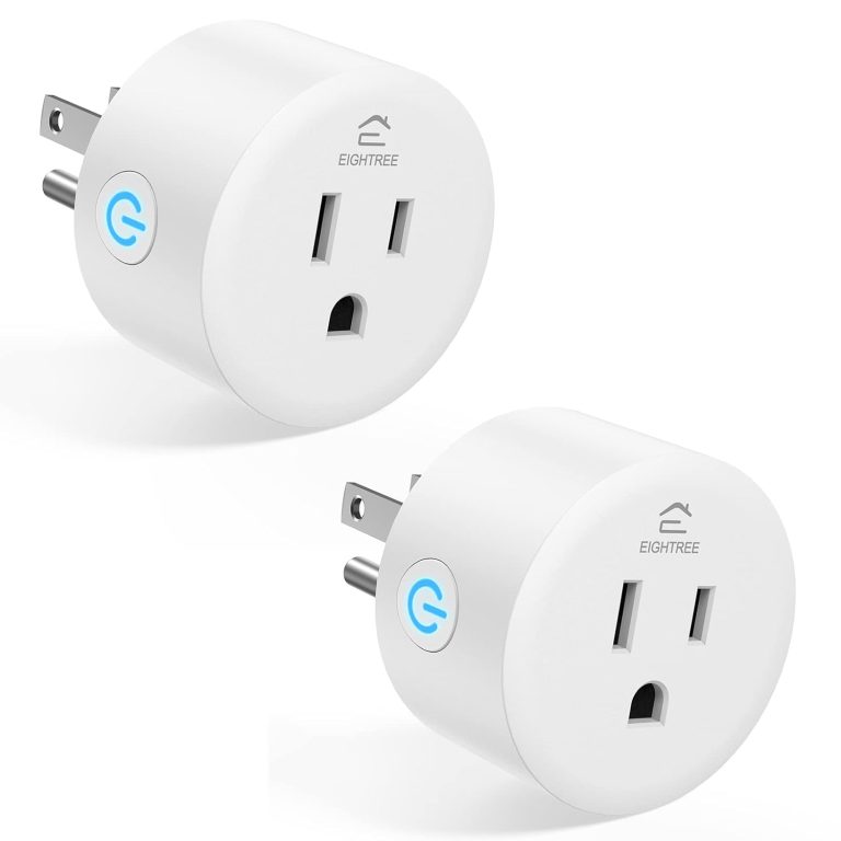 Smart Plugs That Work with Alexa, Smart Life Wi-Fi Outlet Compatible with Alexa, Google Home & Smartthings, Smart Socket with Remote Control & Timer Function, 2.4Ghz WiFi Only (Mini Plug 2 Pack)
