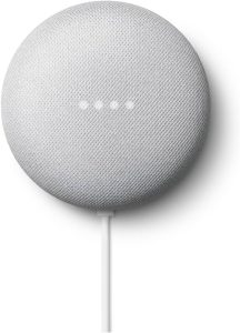 Google Nest Mini 2nd Generation Smart Speaker with Google Assistant - Chalk (Renewed)