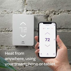 Mysa Smart Thermostat for Electric Baseboard Heaters 240V | Easy Install | Use w/HomeKit, Alexa, Google | Wi-Fi Programmable | Remote Control with Free App | Temp. & Humidity Alerts