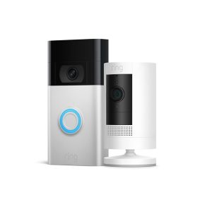 Ring Video Doorbell – Satin Nickel with Ring Chime (2020 release)
