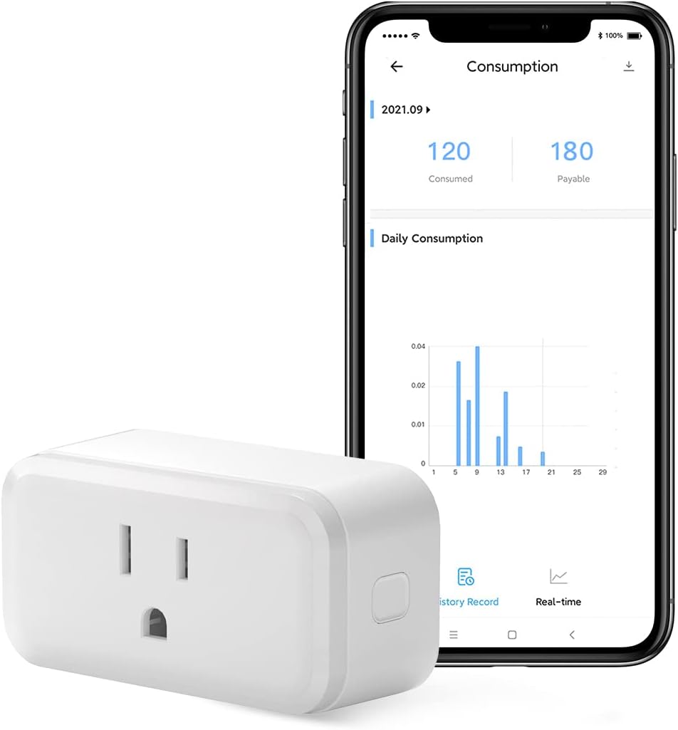 SONOFF S31 WiFi Smart Plug with Energy Monitoring, 15A Smart Outlet Socket ETL Certified, Work with Alexa & Google Home Assistant, IFTTT Supporting, 2.4 Ghz WiFi Only (2-Pack)