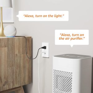 Amazon Basics Single Pole Smart Switch, Neutral Wire Required, 2.4 Ghz WiFi, Works with Alexa, White, 4.65 x 2.91 x 1.74 in