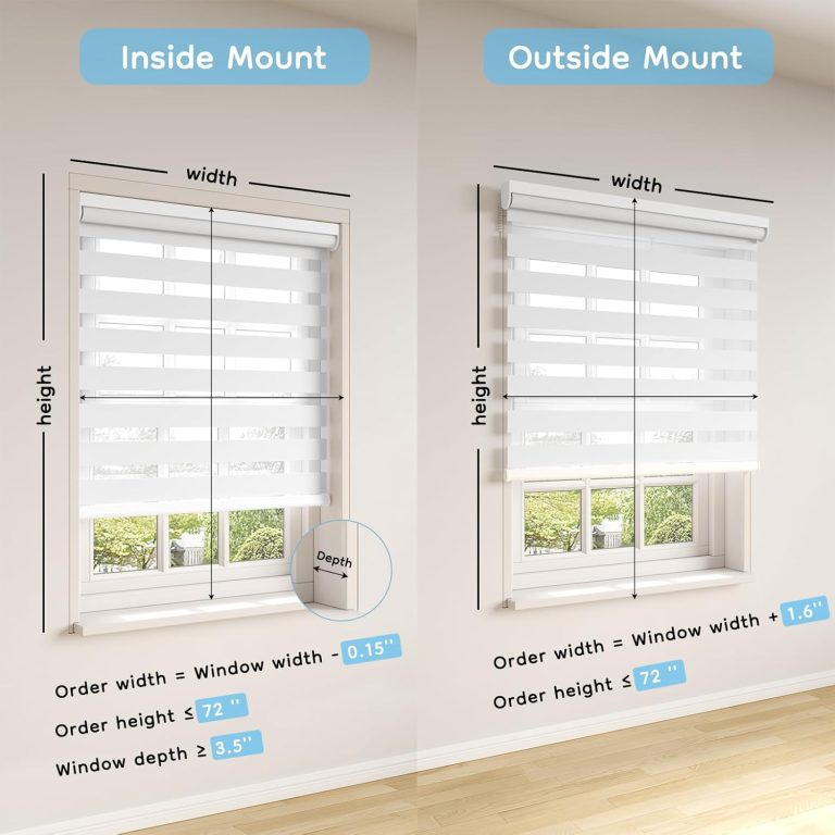Solarhans Motorized Zebra Blinds Work with Alexa and Google Home, Smart Dual Layer Shades with Remote Control, Electric Shades for Indoor Windows with Type-C ＆ Solar Panel, White, 35’’W x 72’’H