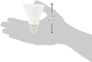 Amazon Basics PAR20 LED Light Bulb, 50 Watt Equivalent, Energy Efficient 7W, E26 Standard Base, Warm White 3000K, Dimmable, 10,000 Hour Lifetime , 6-Pack