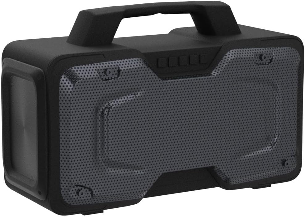 BUGANI Bluetooth Speaker, 80W Powerful Portable Wireless Speaker IPX7 Waterproof Speaker, Outdoor Loud Speaker with Handle 24H Playtime, Support Microphone AUX USB Suitable for Party, Pool, Singing