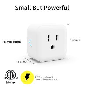 Minoston Z-Wave Outlet Dimmer, 800 Series Z-Wave Smart Plug, Z-Wave Hub Required, Alexa and Google Assistant Compatible, 200W (MP21ZD)