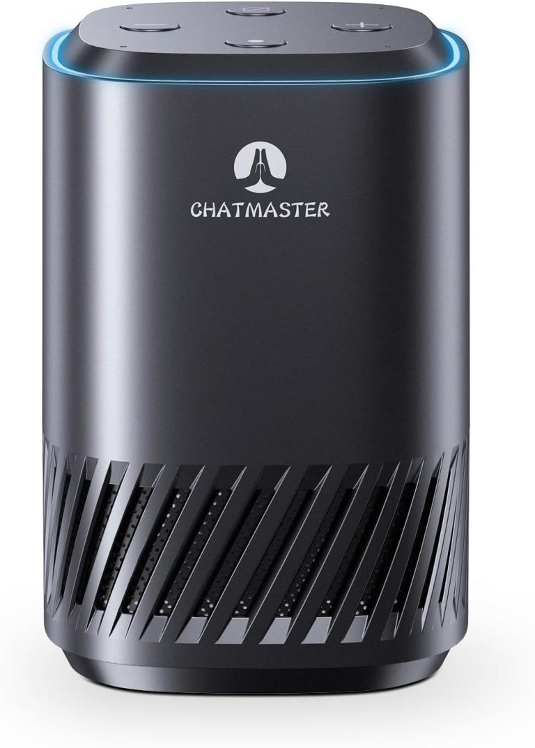 OMMC AI Smart Speaker with ChatGPT & Alexa, Dual AI Assistants, Tarot Reading, Language Learning, Smart Home Control, Privacy Protection
