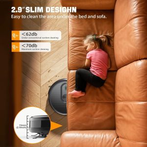 Robot Vacuum and Mop Combo, 2 in 1 Vacuuming & Mopping Robot with Schedule, App/Bluetooth/Voice, 3200Pa Max Suction, Self-Charging Robot Vacuum Cleaner, Slim, Ideal for Pet Hair, Hard Floor, Carpet