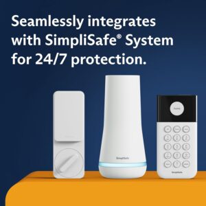 SimpliSafe Smart Lock Series 2 (Black) for The Gen 3 Home Security System