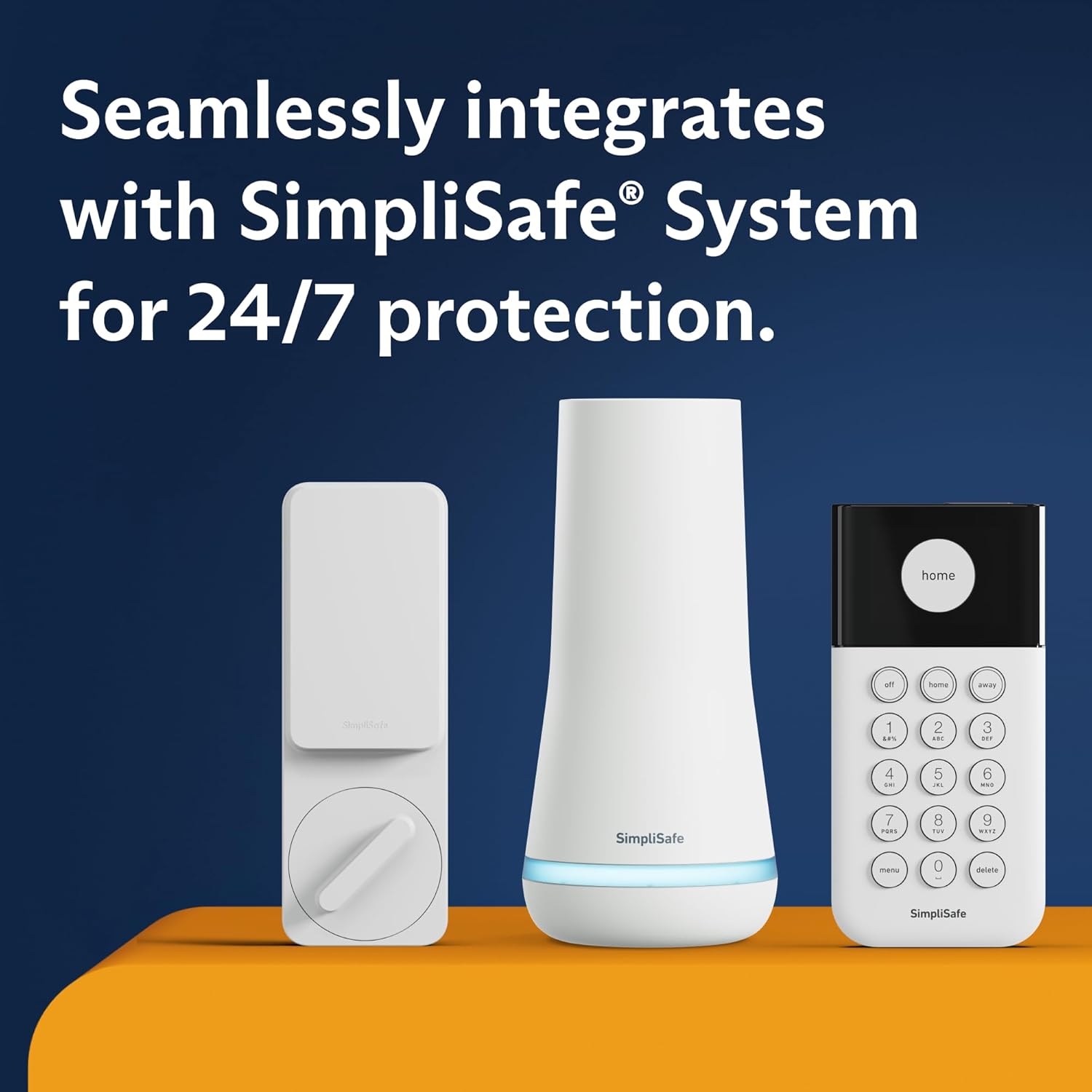 SimpliSafe Smart Lock Series 2 (Black) for The Gen 3 Home Security System