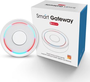 ZigBee Gateway and Bluetooth Hub, 2.4 GHz Dual Mode ZigBee Gateway, Wireless Smart Home Bridge Support Tuya Devices Remote Control, Gateway Hub Support Voice Control via Alexa