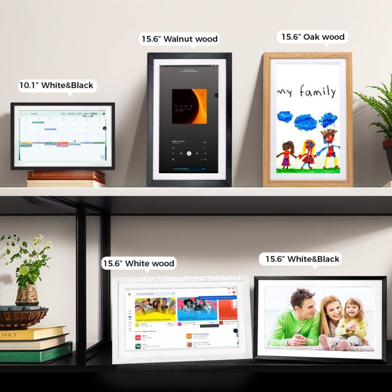 10.1”All-in-one Smart Display with Anti-Glare Touchscreen | Google Digital Calendar,Voice Assistant&Home hub | Wall-Mount Digital Picture Frame | Portable TV | Install Google Play Apps