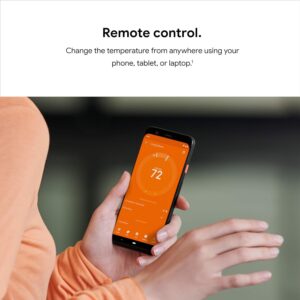 Google Nest Learning Thermostat – 3rd Gen – Programmable Smart Thermostat for Home – Compatible with Alexa (Stainless Steel)