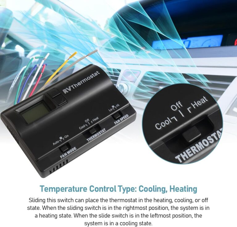 8330D3351 Wall Mounted Digital Cooling and Heating Thermostat, Suitable for Coleman 8330D3351 Thermostat Black