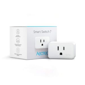 Aeotec Smart Switch 7, Z-Wave Plus S2 Wireless Control Socket Zwave Plug for Home Automation, 15A, Gen7, White