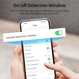 CPVAN Home Alarm System with PIR Motion Sensor, WiFi Wireless DIY Smart Door/Window Alarm for Home Security with Phone APP Alert 9 Pieces-Kit (Indoor PIR Alarm Host, 6 Door Sensors, 2 Remotes)