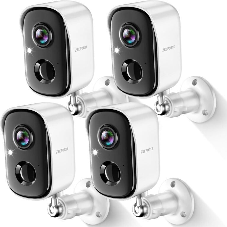 Security Cameras Wireless Outdoor, 2K Battery Powered Indoor Camera/WiFi Camera for Home Security with AI Motion Detection, Color Night Vision, Spotlight, Siren, Waterproof, SD/Cloud Storage