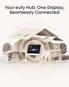 eufy Security eufy Smart Display E10, Smart Home Hub, 8" Control Panel, Compatible Devices, Four Views on One Screen, Instant Door Alerts, Daily Event Reports, One Tap Control