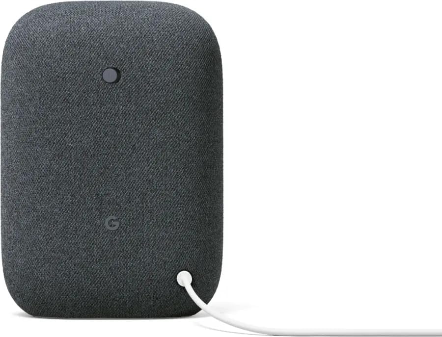 Google Audio (2-Pack) Smart Speakers – Wireless Bluetooth & Wi‑Fi Home Speaker Bundle with Powerful Stereo Sound, Multi-Room Audio Assistant Voice Control