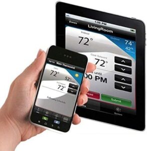 Honeywell TH9320WF5003 WiFi 9000 Color Touchscreen Thermostat, Works with Alexa, Needs ‘C’ Wire (Renewed)