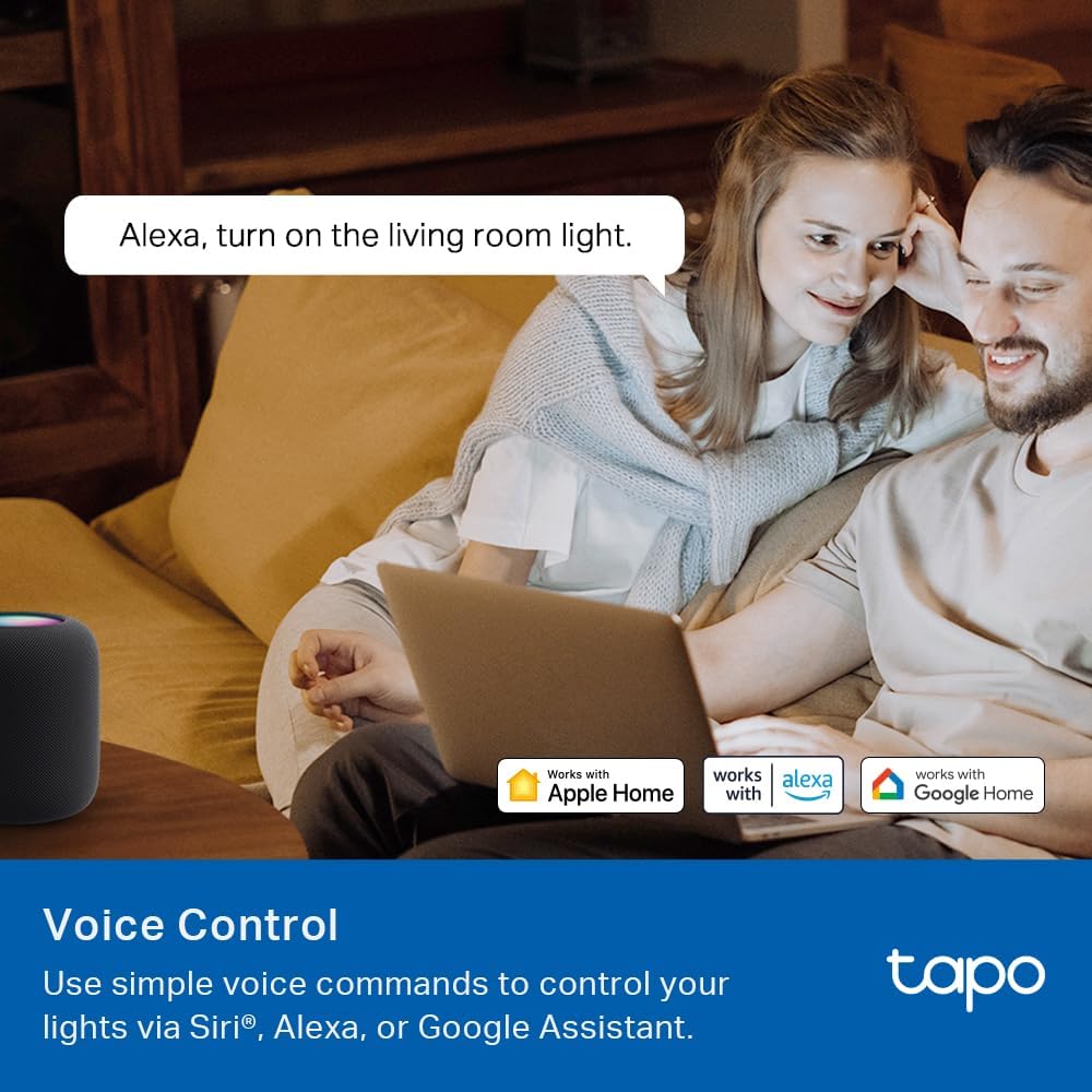 TP-Link Tapo Smart Switch, Single-Pole/3-Way/4-Way, Matter Compatible, Energy Monitoring, Neutral Wire Required, Works with Alexa, Siri, Google Home, SmartThings, UL Certified, 2.4GHZ Wi-Fi, Tapo S515