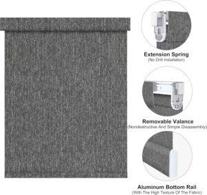 Bringnox No Drill Motorized Blinds with Remote,Blackout Windows,with Apple Homekit,Alexa,Google, with App,Voice Control Custom Size