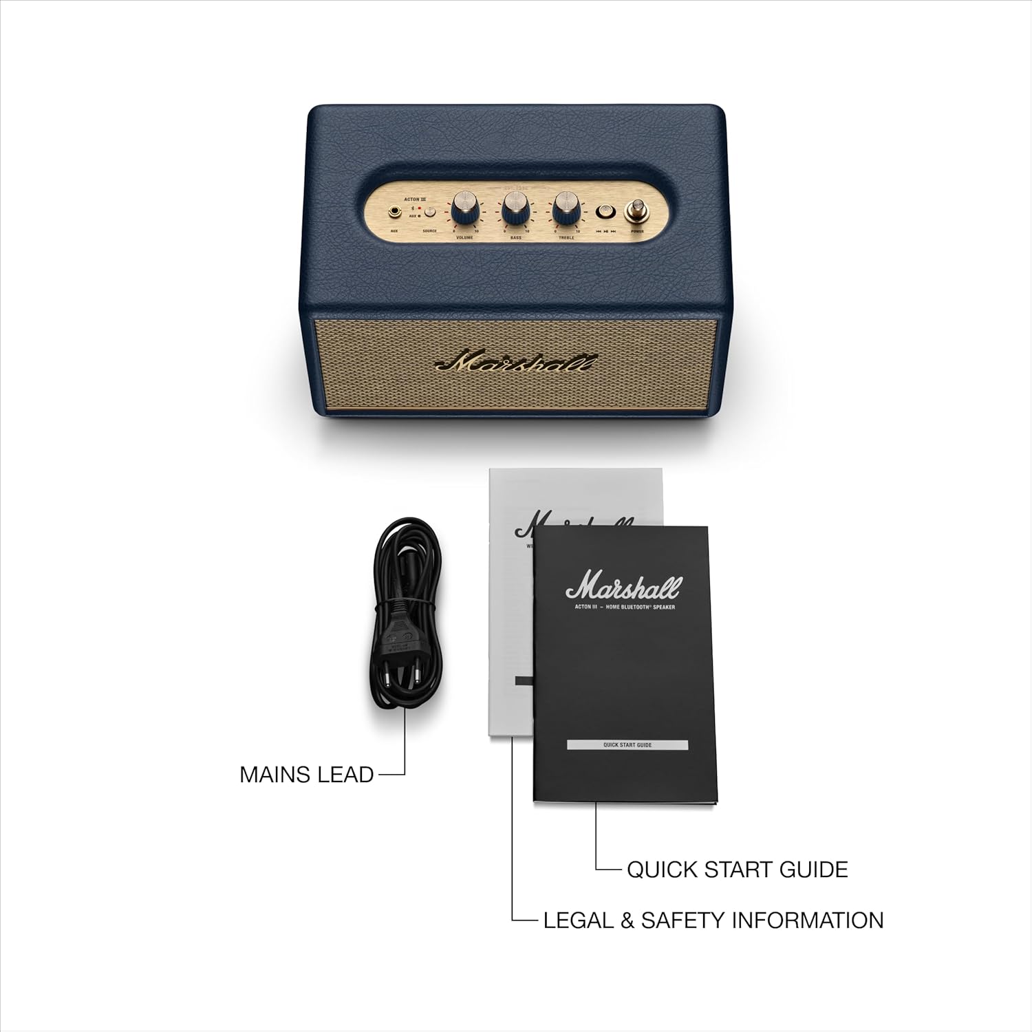 Marshall Acton III Bluetooth Home Speaker, Black