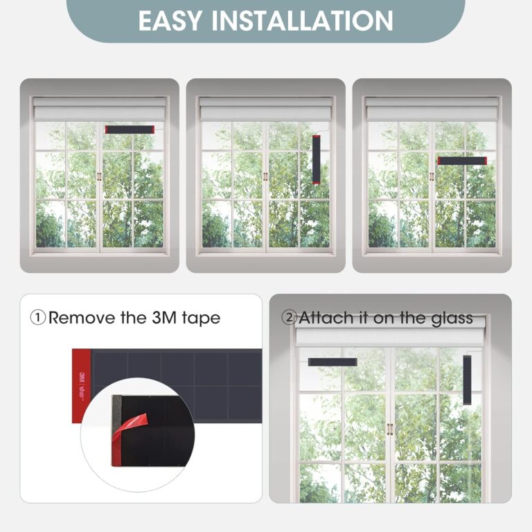 Motorized Blinds with Remote: Canisteo Battery Powered Control Electric Smart Roller Blinds Shades with Remote for Windows Cordless 100% Blackout, Grey, 36″ W X 72″ H