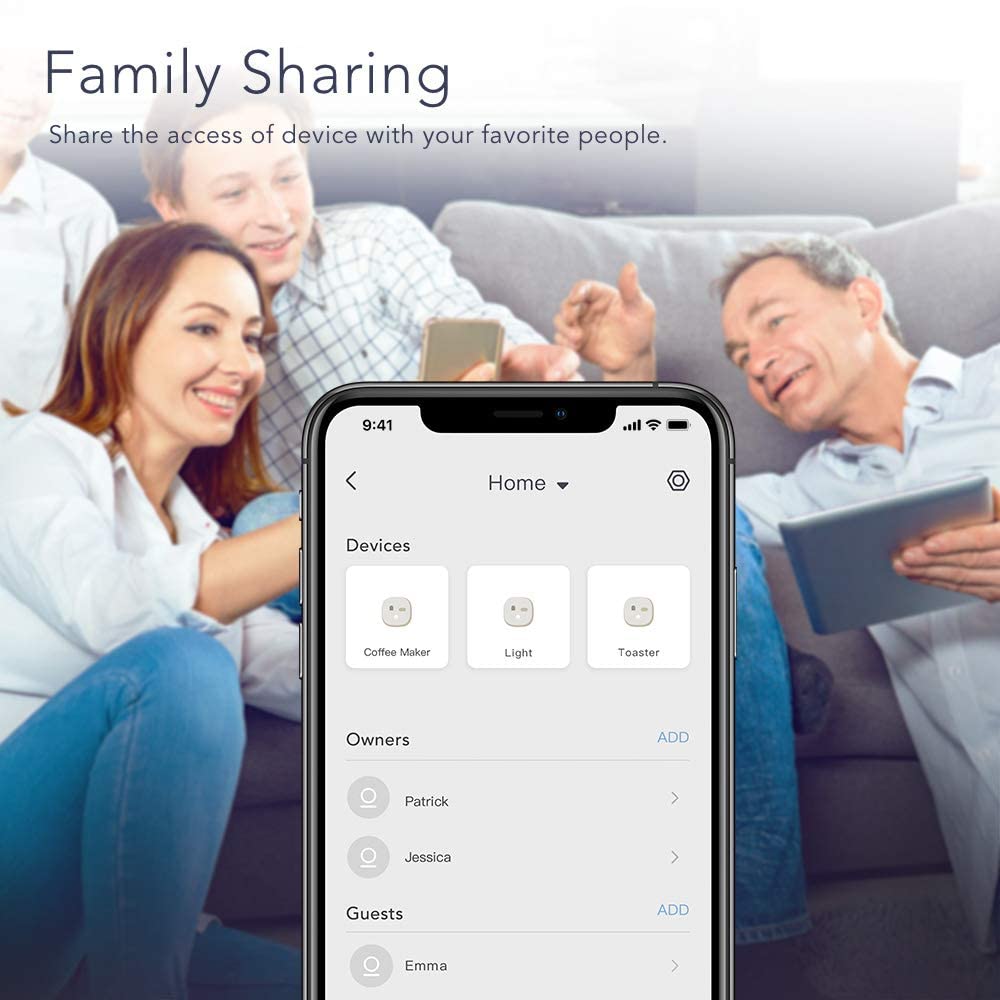 nooie Bluetooth Smart Plug, WiFi Mini Smart Outlet, Remote/Voice Control, Compatible with Alexa Google Home, Schedule Timer, Child Lock, ETL Certified, 2.4GHz Olny (2 Packs)