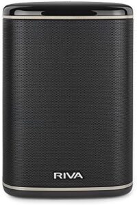 RIVA Upgraded Arena Wi-Fi Bluetooth Hi-Fi Speaker, 6 Drivers, 50W, Multiroom Music System, Supports Airplay 2, Chromecast, Spotify, Tidal and More Streaming (Black)