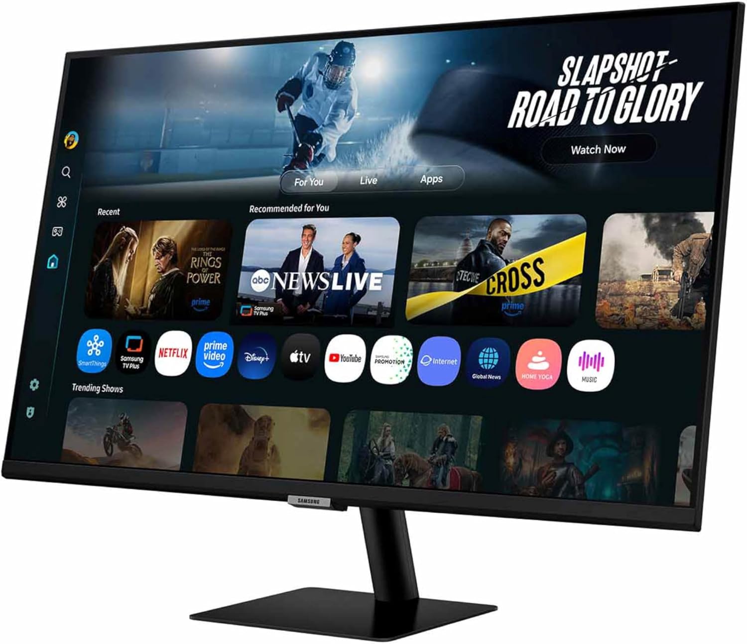 Samsung 32” Smart Monitor M7 (M70F) 4K UHD Display, Samsung Vision AI, Smart TV Apps, Gaming Hub, USB-C, HDMI and USB-A, White, LS32FM703UNXZA, 2025