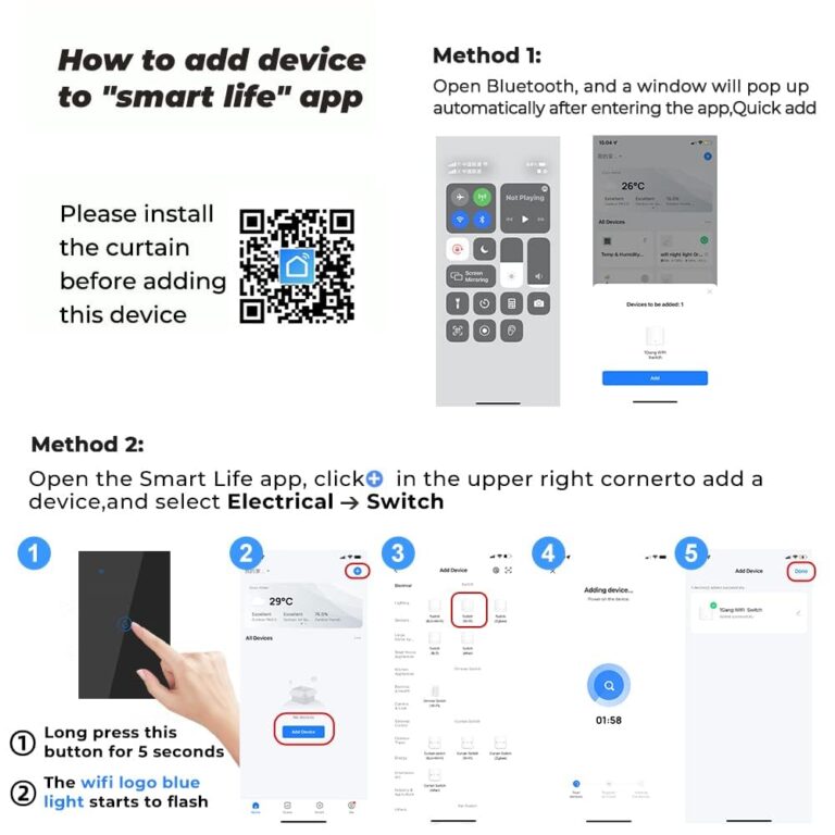 40Amp Smart Water Heater Switch, 100/240V, 8000W, Requires Neutral Wire, 2.4GHz Wi-Fi, Compatible with Alexa & Google Home, Upgraded (No Ground Wire), Pearl White
