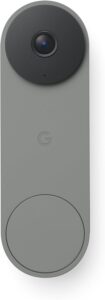 Google Nest Doorbell (Wired, 3rd Gen) – 2K Video and Gemini, Live View, Night Vision, 2-Way Audio – Works with Google Home – 2025 Model – Snow