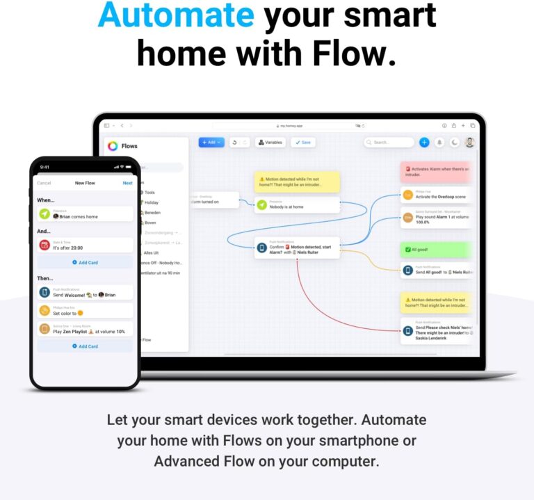 Homey Pro mini | Smart Home Hub for Home Automation – Features Zigbee, Ethernet, Matter & Thread. Compatible with Apple Siri, Amazon Alexa & Google Home.