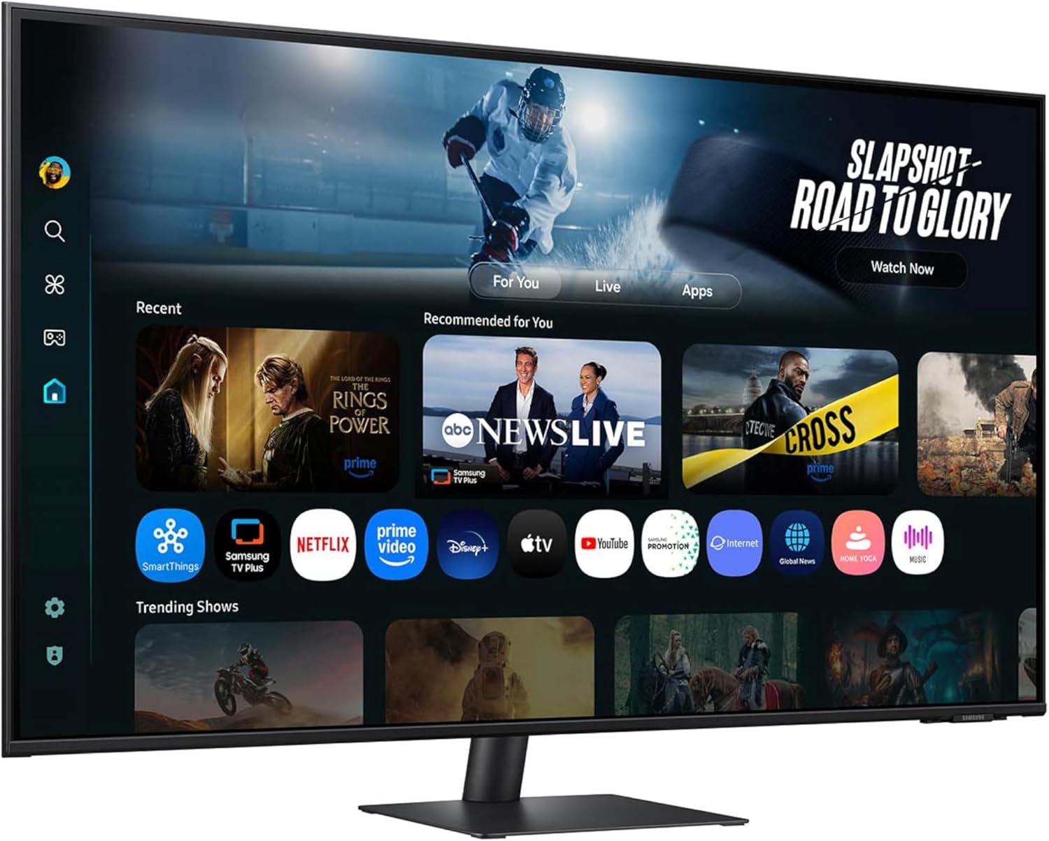 Samsung 32” Smart Monitor M7 (M70F) 4K UHD Display, Samsung Vision AI, Smart TV Apps, Gaming Hub, USB-C, HDMI and USB-A, Black, LS32FM702UNXZA, 2025