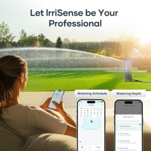 AIPER IrriSense Smart Sprinkler Irrigation System, App-Controlled, Custom Watering Map & Schedule, DIY Install, Covers up to 4,800 sq.ft., Weather Adaptive & Water-Saving, Gray