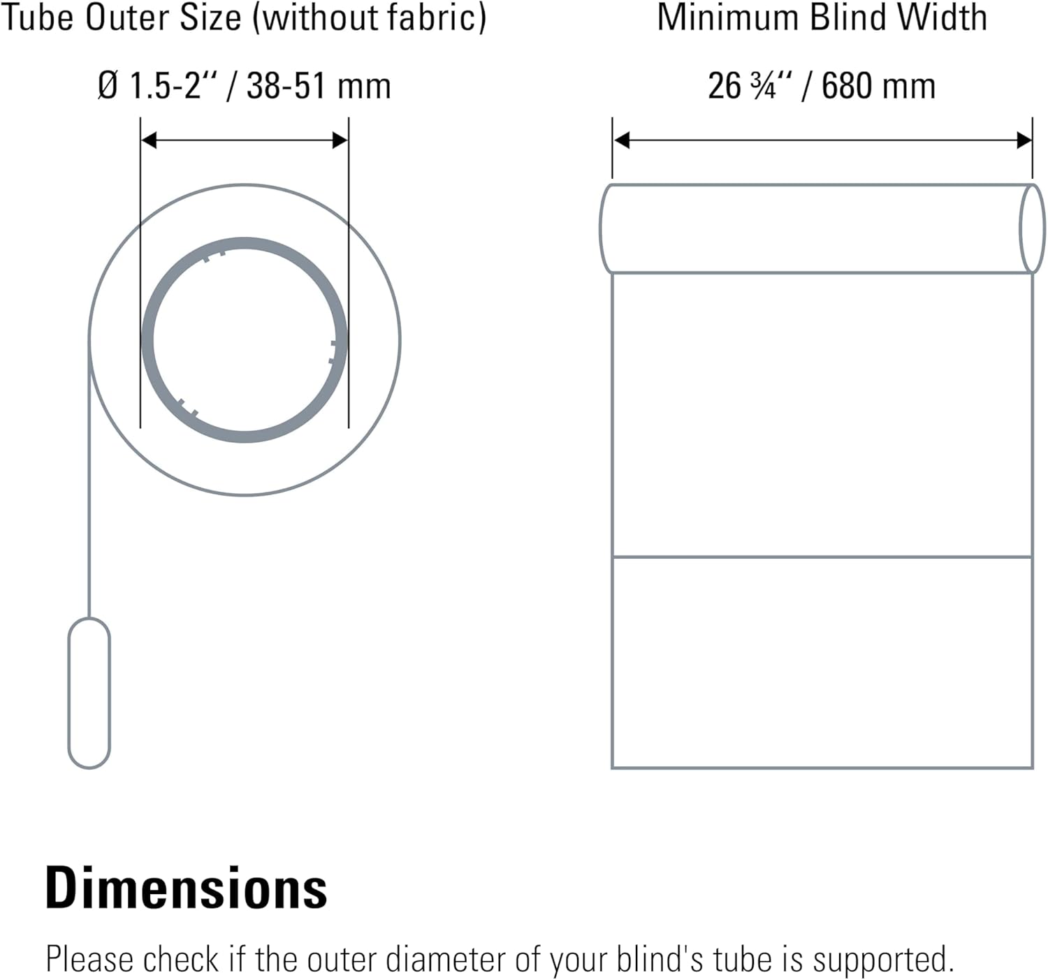 Eve MotionBlinds (Matter) Upgrade Kit for Roller Blinds – Motor to Upgrade existing Indoor Blinds, Open/Close Automatically, Control via Voice/app, Schedules & Scenes, Requires Thread Border Router