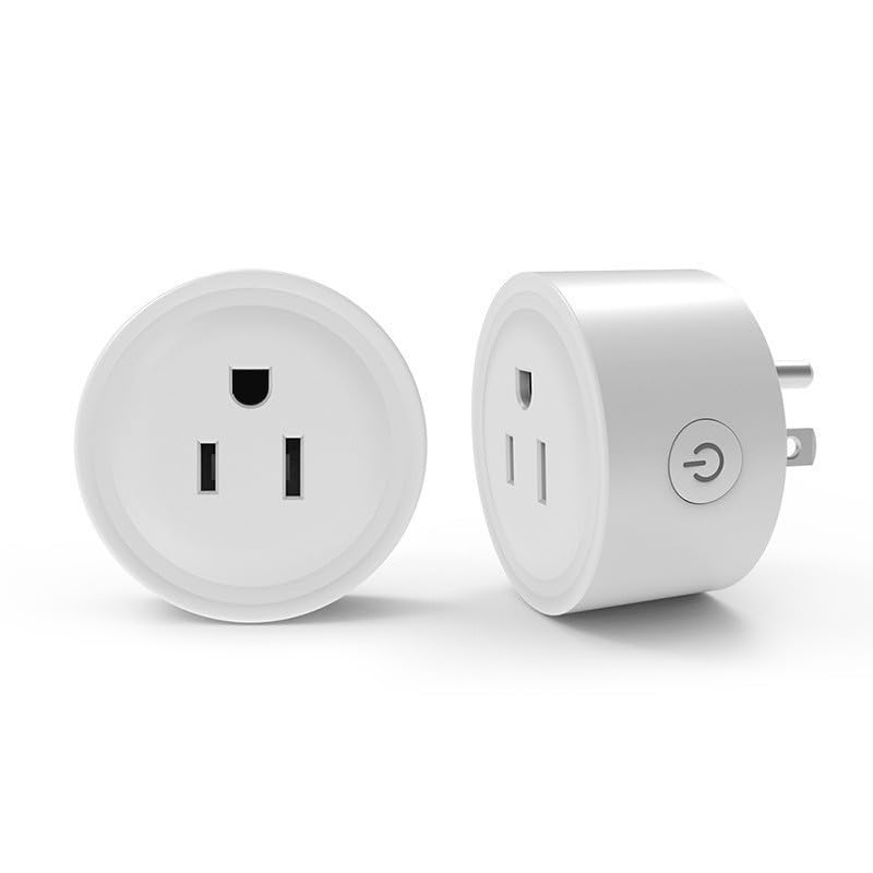 HapIntlNex Smart Plug, WiFi Outlet Compatible with Alexa & Google Assistant, Smart Outlet 16A/2200W Max, Smart Home Automation, APP Remote Control, Timer&Schedule, 2.4G Wi-Fi Only, 2 Pack