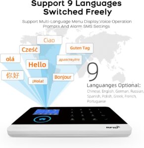 PGST Wireless Home Security System,Smart WiFi Alarm System with Door/Window Sensors,PIR Motion Detector,Work with Alexa/Google Assistant,13 Piece Kits for Home,Villa,Apartment,No Subscription Fee