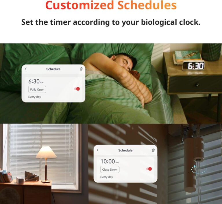 SwitchBot Smart Electric Motorized Blinds Kit with Hub Mini Matter-2.4G WiFi Remote Control, Solar Powered, Work with Alexa, Google Home and Siri, Light Sensing Control, Unlimited Group Control