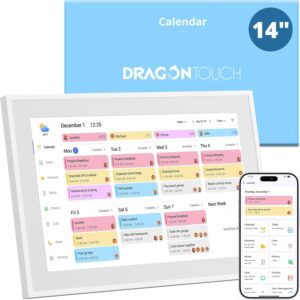 Dragon Touch 10.1'' WIFI Digital Picture Frame - 1280*800 HD IPS Touch Screen Digital Photo Frame Display, Auto-Rotate, Share Photos/Videos Instantly via Free App Best Gifts for Birthday, Wedding, Mom