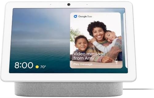 Google Nest Hub Max 10″ Smart Display with Google Assistant – Chalk
